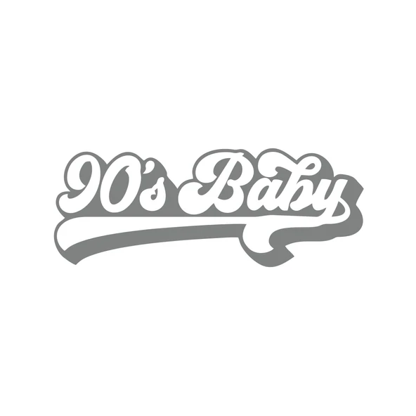 90's Baby Araba Sticker 17x17 Cm Gri ürün görseli 1