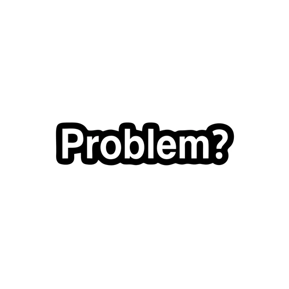 Problem? Araba Sticker 17x17 Cm Siyah ürün görseli 1