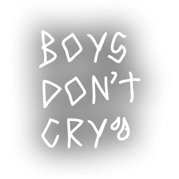 Boys Dont Cry Araba Sticker 17x17 Cm Beyaz ürün görseli 1