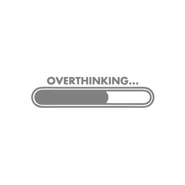 Overthinking… Araba Sticker 17x17 Cm Gri ürün görseli 1