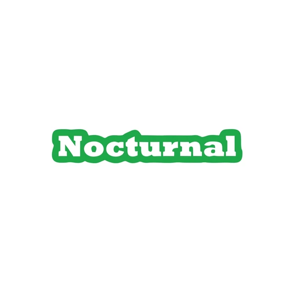 Nocturnal Araba Sticker 17x17 Cm Yeşil ürün görseli 1