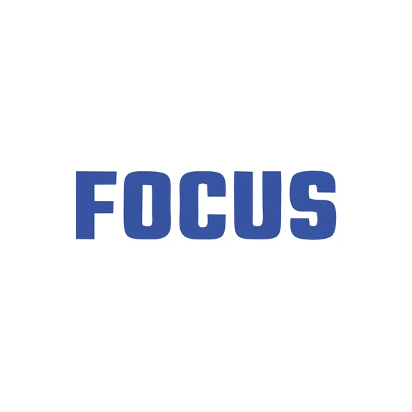 Focus Araba Sticker 17x17 Cm Mavi ürün görseli 1
