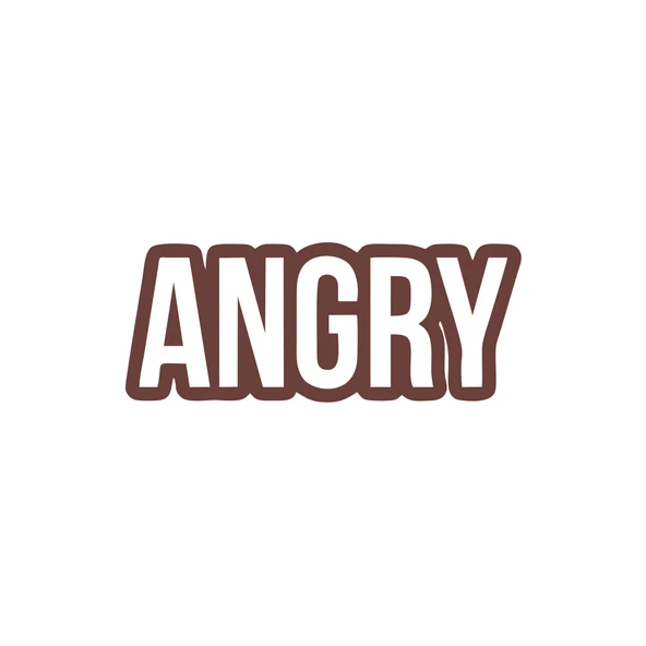 Angry Araba Sticker 17x17 Cm Kahverengi ürün görseli 1