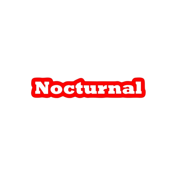 Nocturnal Araba Sticker 17x17 Cm Kırmızı ürün görseli 1