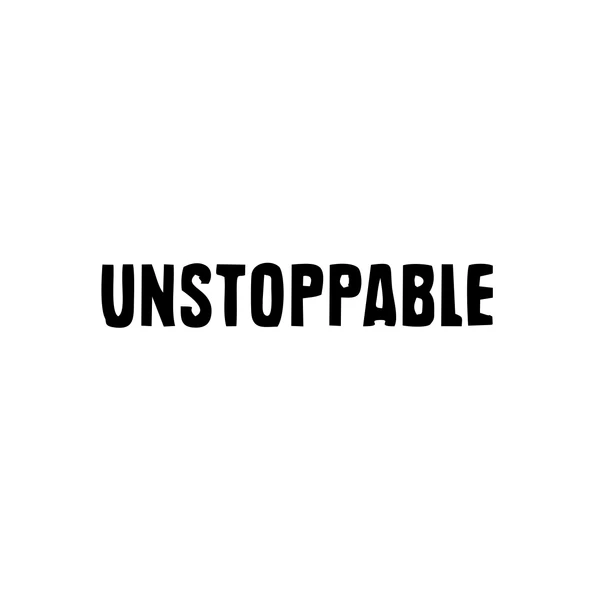 Unstoppable Araba Sticker 17x17 Cm Siyah ürün görseli 1