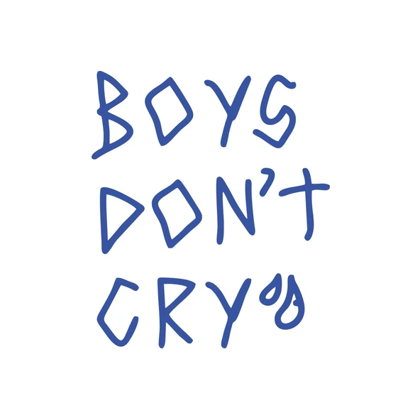 Boys Dont Cry Araba Sticker 17x17 Cm Mavi ürün görseli 1