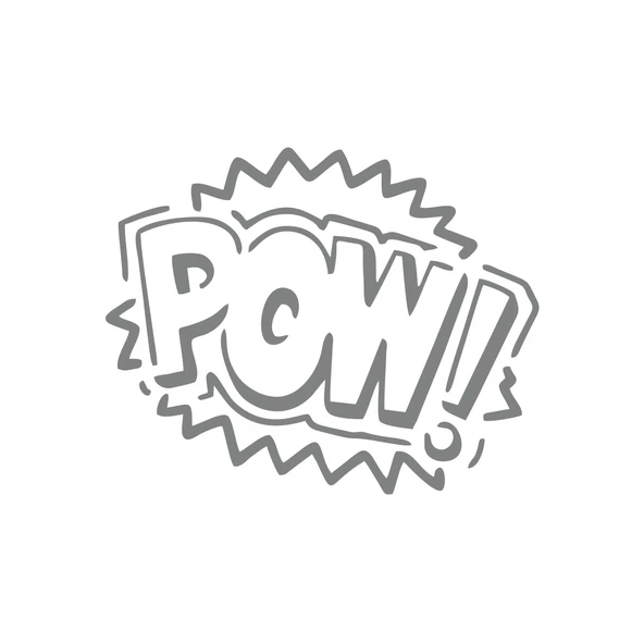 Pow Araba Sticker 17x17 Cm Gri ürün görseli 1