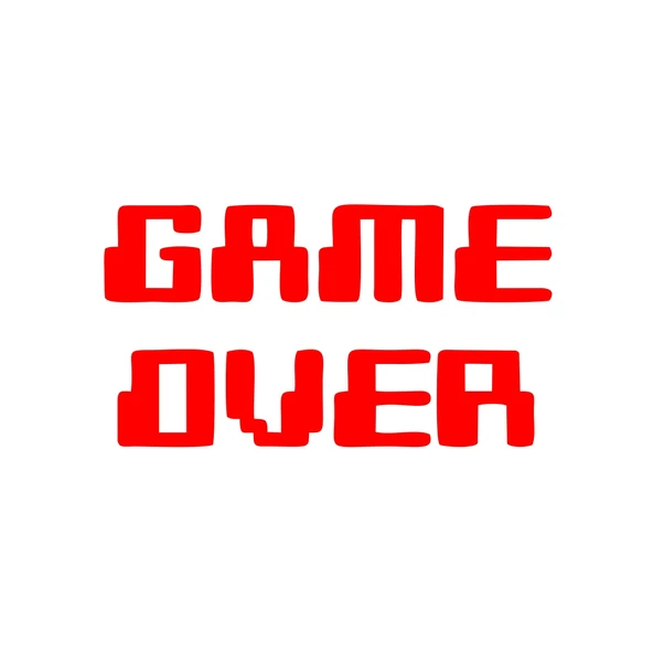 Game Over Araba Sticker 17x17 Cm Kırmızı ürün görseli 1