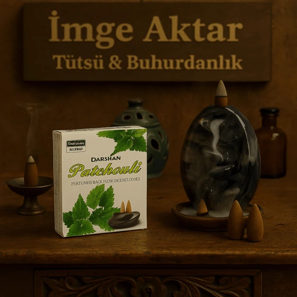 Darshan Paçuli (Patchouli) Geri Akış Tütsü (10 Adet) ürün görseli 1
