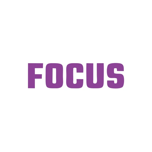 Focus Araba Sticker 17x17 Cm Mor ürün görseli 1