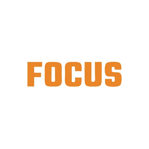 Focus Araba Sticker 17x17 Cm Turuncu ürün görseli 1