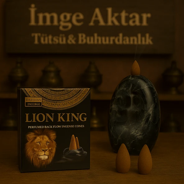 Darshan Lion King Geri Akış Tütsü 10 Adet ürün görseli 1