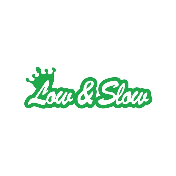 Low&Slow Araba Sticker 17x17 Cm Yeşil ürün görseli 1