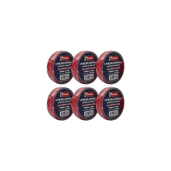 Akrilik Bant 18MMX2MT 6 Lı VHB-500 ürün görseli 1