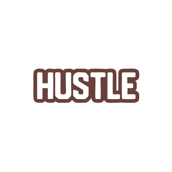 Hustle Araba Sticker 17x17 Cm Kahverengi ürün görseli 1