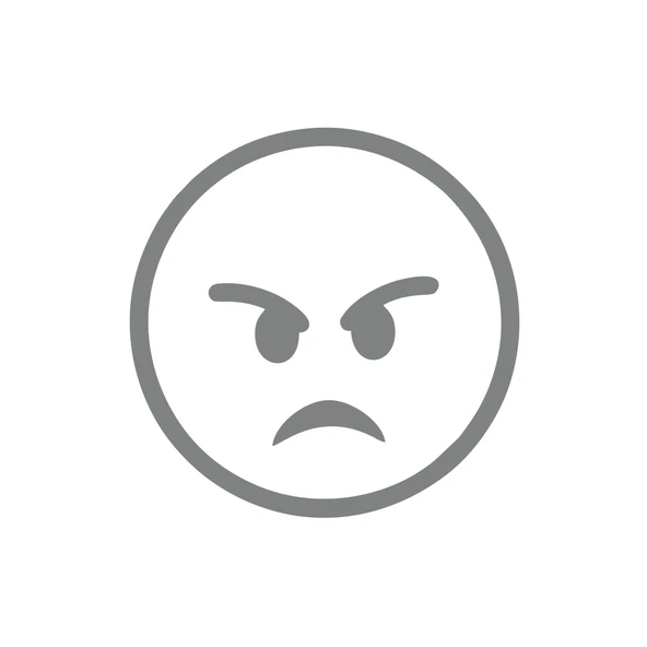 Kızgın Emoji Araba Sticker 17x17 Cm Gri ürün görseli 1