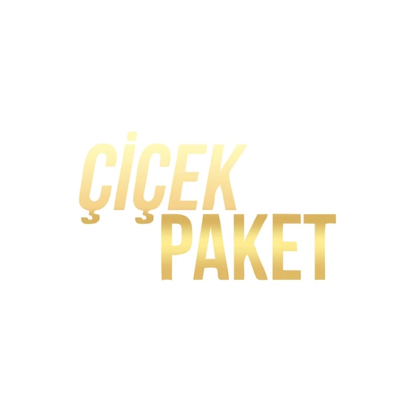 Çiçek Paket Araba Sticker 17x17 Cm Gold ürün görseli 1