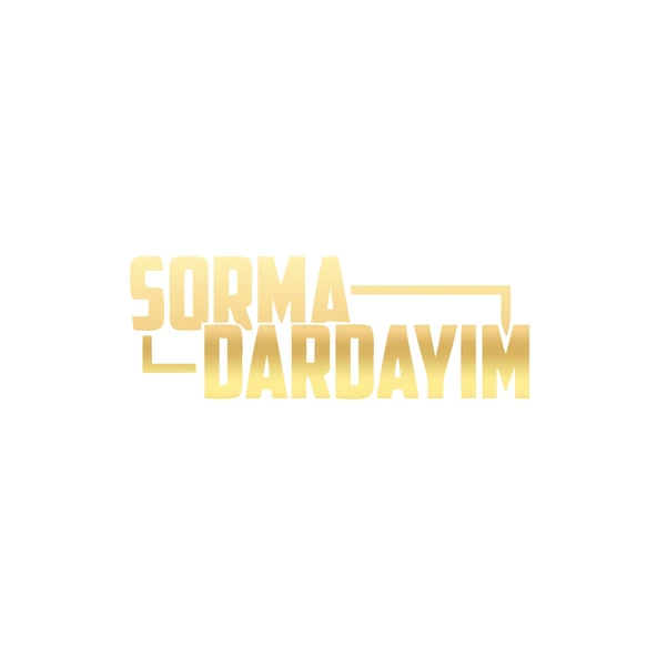 Sorma Dardayım Araba Sticker 17x17 Cm Gold ürün görseli 1