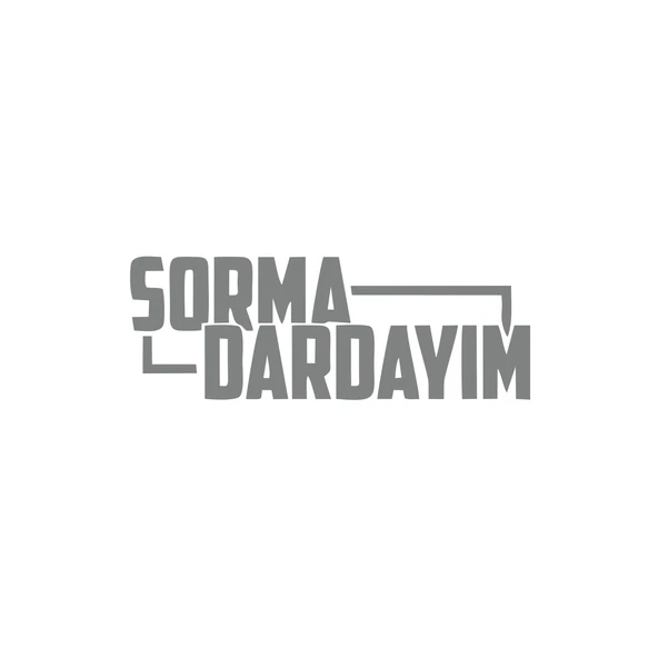 Sorma Dardayım Araba Sticker 17x17 Cm Gri ürün görseli 1