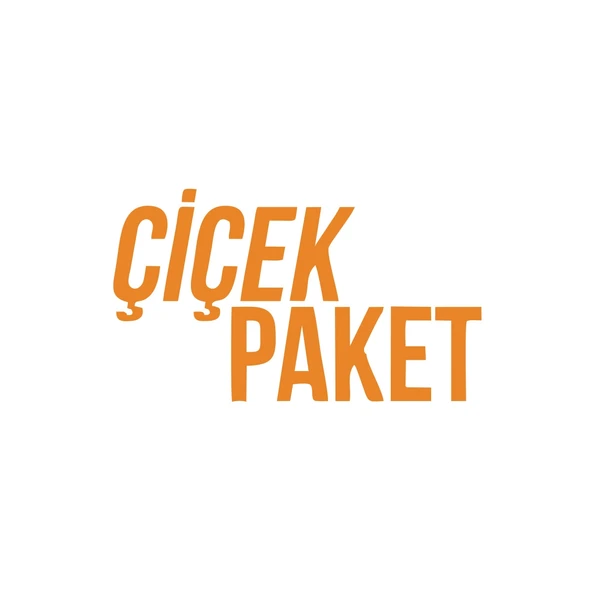 Çiçek Paket Araba Sticker 17x17 Cm Turuncu ürün görseli 1