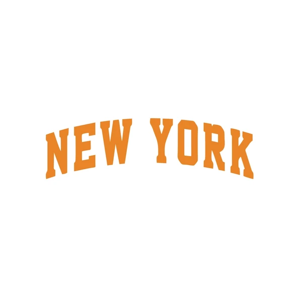 New York Araba Sticker 17x17 Cm Turuncu ürün görseli 1