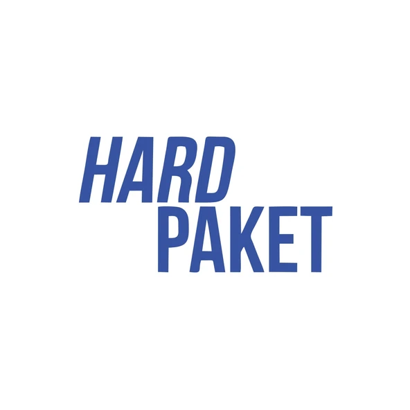 Hard Paket Araba Sticker 17x17 Cm Mavi ürün görseli 1