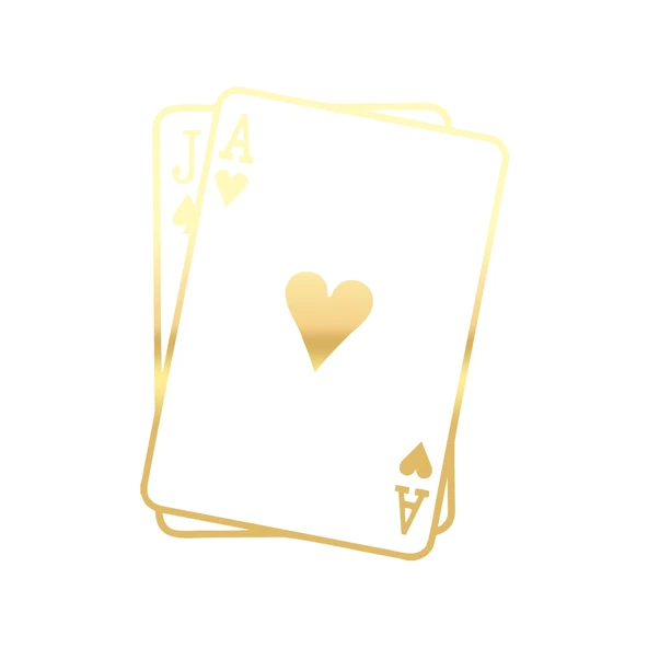 İskambil Kağıdı Araba Sticker 17x17 Cm Gold ürün görseli 1