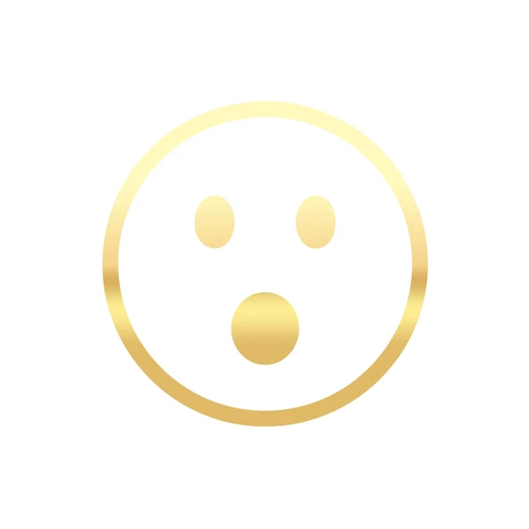 Şaşıran Emoji Araba Sticker 17x17 Cm Gold ürün görseli 1