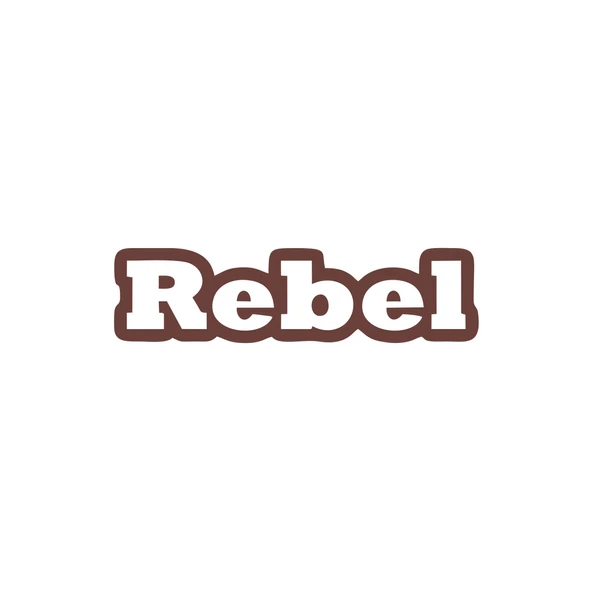 Rebel Araba Sticker 17x17 Cm Kahverengi ürün görseli 1