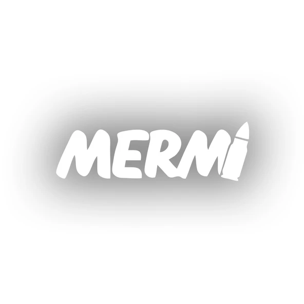 Mermi Araba sticker 17x17 Cm Beyaz ürün görseli 1