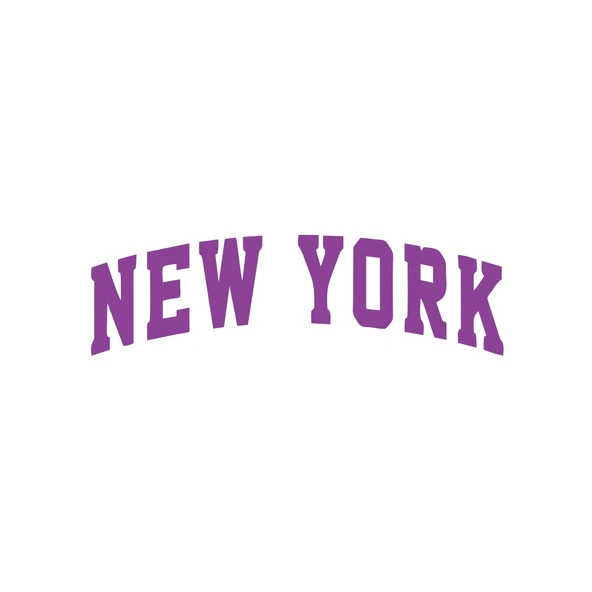 New York Araba Sticker 17x17 Cm Mor ürün görseli 1