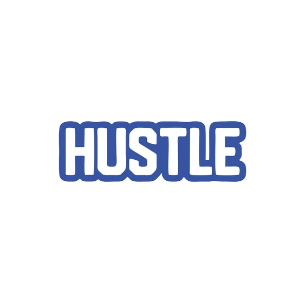 Hustle Araba Sticker 17x17 Cm Mavi ürün görseli 1