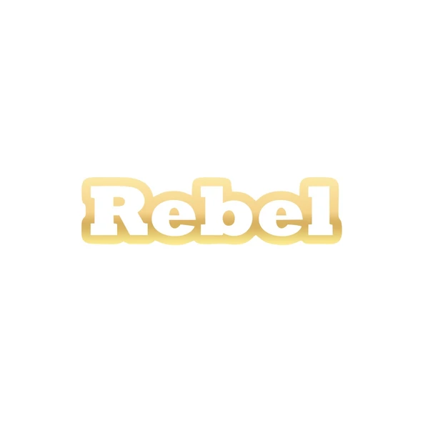 Rebel Araba Sticker 17x17 Cm Gold ürün görseli 1