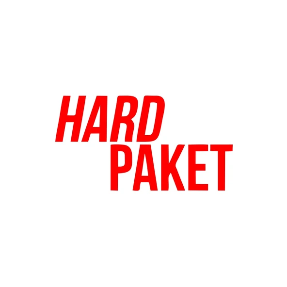 Hard Paket Araba Sticker 17x17 Cm Kırmızı ürün görseli 1