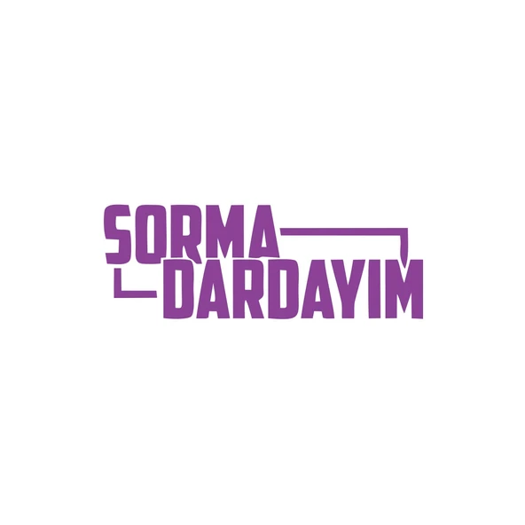 Sorma Dardayım Araba Sticker 17x17 Cm Mor ürün görseli 1