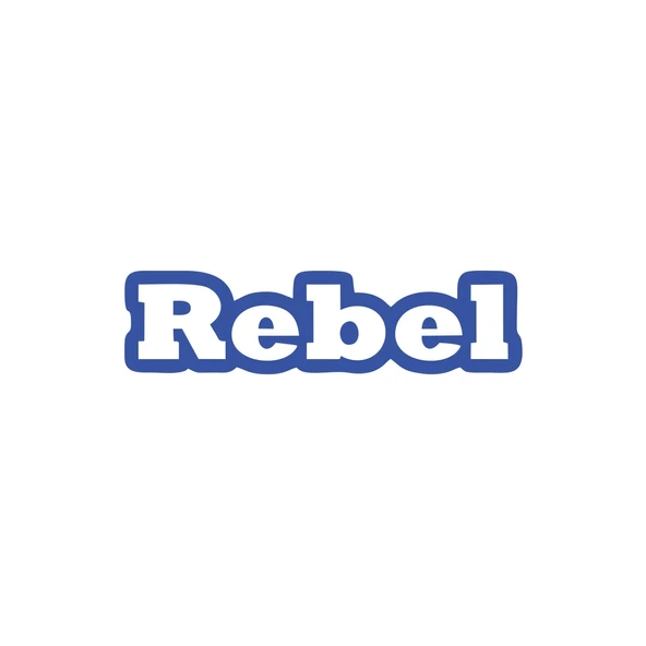 Rebel Araba Sticker 17x17 Cm Mavi ürün görseli 1