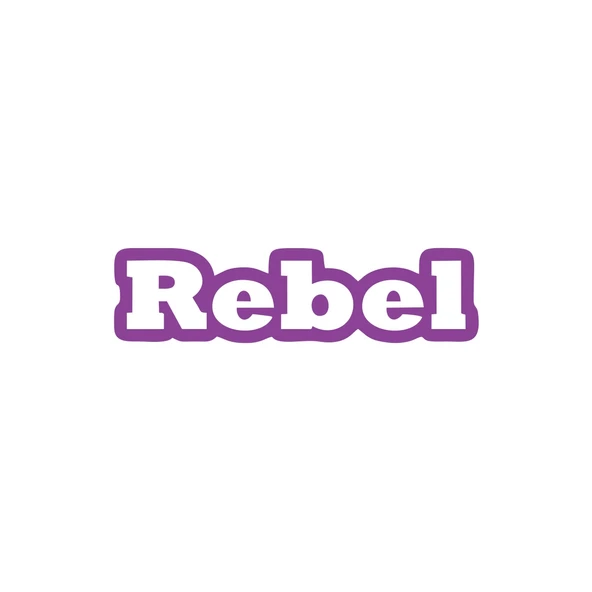 Rebel Araba Sticker 17x17 Cm Mor ürün görseli 1