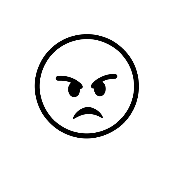 Kızgın Emoji Araba Sticker 17x17 Cm Siyah ürün görseli 1