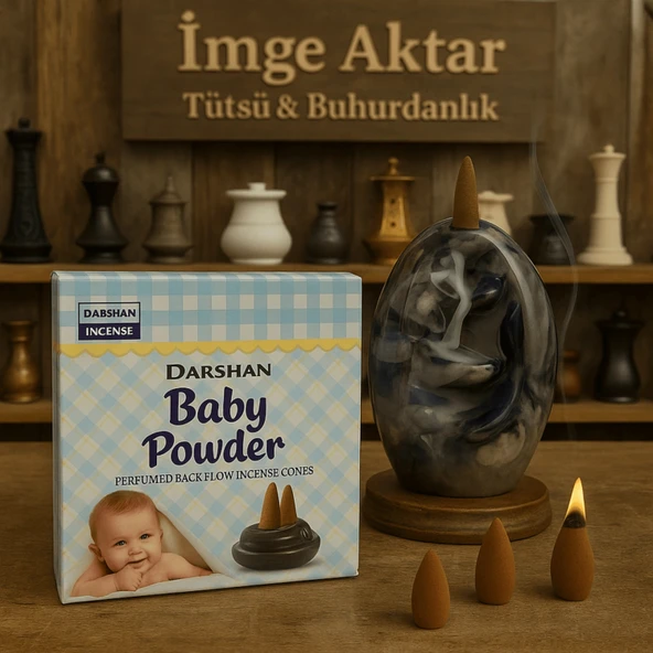 Darshan Baby Powder (Bebek Pudrası) Geri Akış Tütsü (10 Adet) ürün görseli 1