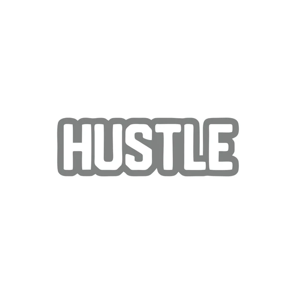 Hustle Araba Sticker 17x17 Cm Gri ürün görseli 1
