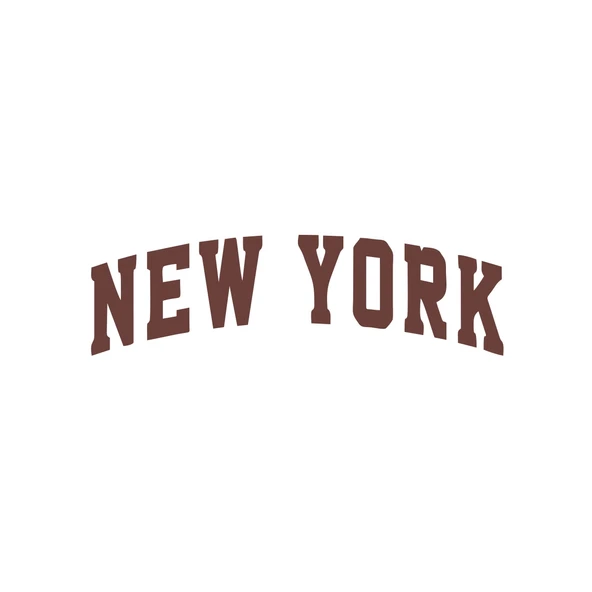 New York Araba Sticker 17x17 Cm Kahverengi ürün görseli 1