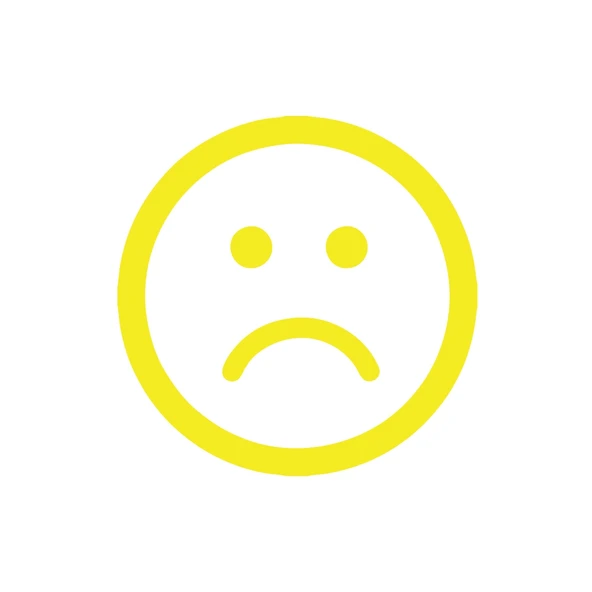Üzgün Emoji Araba Sticker 17x17 Cm Sarı ürün görseli 1
