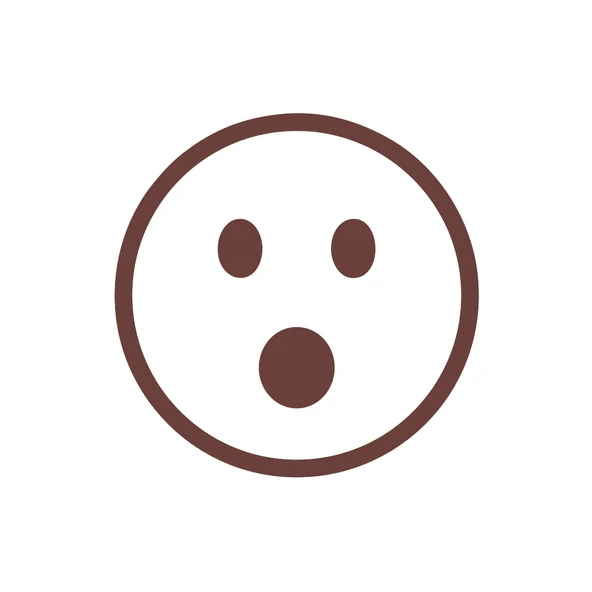 Şaşıran Emoji Araba Sticker 17x17 Cm Kahverengi ürün görseli 1