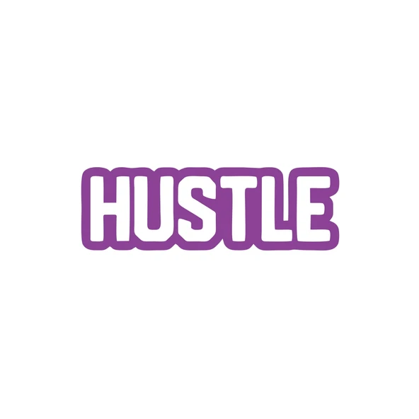Hustle Araba Sticker 17x17 Cm Mor ürün görseli 1