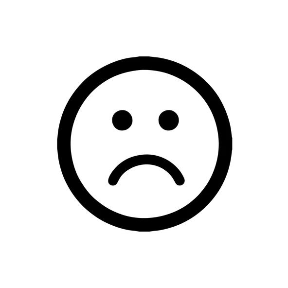 Üzgün Emoji Araba Sticker 17x17 Cm Siyah ürün görseli 1