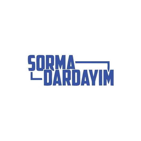 Sorma Dardayım Araba Sticker 17x17 Cm Mavi ürün görseli 1