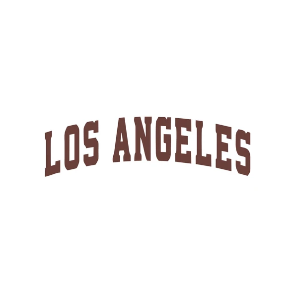 Los Angeles Araba Sticker 17x17 Cm Kahverengi ürün görseli 1