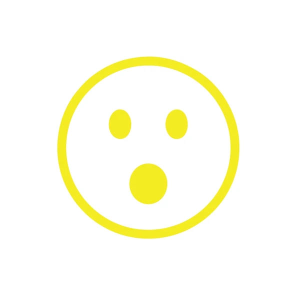 Şaşıran Emoji Araba Sticker 17x17 Cm Sarı ürün görseli 1