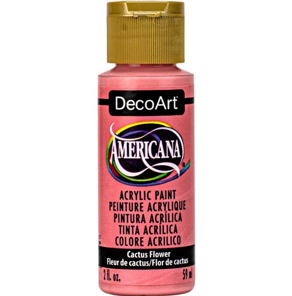Decoart Americana Cactus Flower Kırmızı Akrilik Boya 2oz DA384 ürün görseli 1