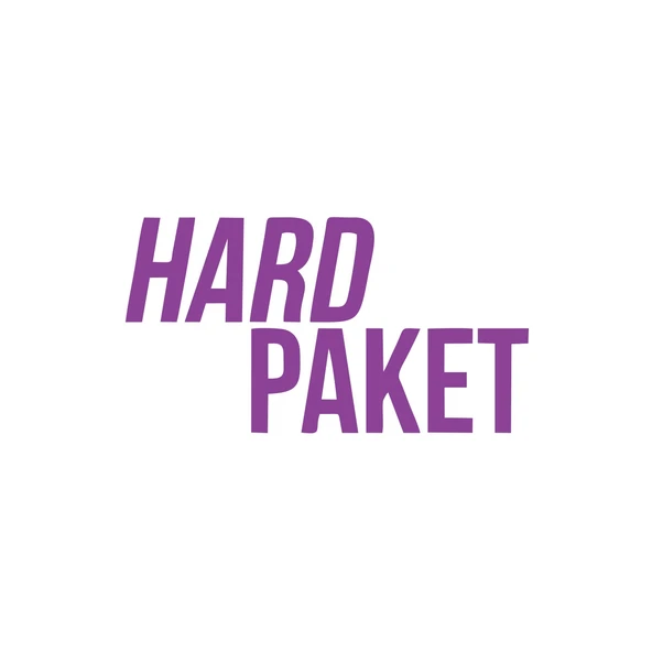 Hard Paket Araba Sticker 17x17 Cm Mor ürün görseli 1